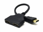 GEMBIRD Dat přepínač HDMI splitter, pasivní, kabel, 2 cesty