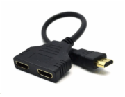 GEMBIRD Dat přepínač HDMI splitter, pasivní, kabel, 2 cesty