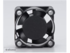 AKASA ventilátor AK-189BK-2B, 25x25x10mm, 2 pins, 2x kuli...