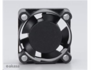 AKASA ventilátor AK-189BK-2B, 25x25x10mm, 2 pins, 2x kuličkové ložisko