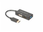 DIGITUS DisplayPort 3in1 Adapt/ Konverter - DP-HDMI+DVI+V...