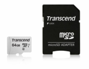Transcend 64GB microSDXC 300S UHS-I U1 (Class 10) paměťová karta (s adaptérem) 