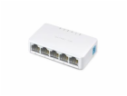 MERCUSYS switch MS105, 5x 10/100Mb/s RJ45, fanless
