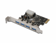 Digitus USB 3.0, 4 Port, PCI Express Add-On karta 4 porty A / F External, VL805 chipset