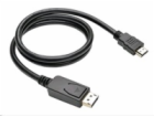 C-TECH kabel DisplayPort/HDMI, 2m, černý