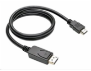 C-TECH kabel DisplayPort/HDMI, 2m, černý