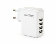Energie nabíječka zdroj/nabíječka/adaptér 230V ->4X USB 3.1A, černá
