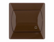 Konektor krátký přiléhavý zvonek Ospel Akcent hnědý