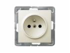 Ospel Impression Single Socket s ecru uzemněním
