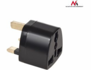 Adapter gniazdo EU na wtyk UK MCE154 Czarny