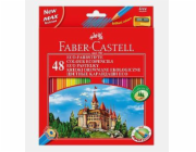 Pastelky Faber-Castell 48 barev s ořezávátkem Zipper