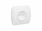 Zásuvka single Kontakt-Simon Chord IP20 bez uzemnění bílé
