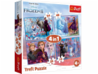 Puzzle 4in1 Land of Ice 2 (Frozen 2) - Cesta do neznáma