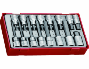 Nástroje Teng 16-element sada zaměnitelných jeskyní jako Allen s čtvercovým přilnavostí 1/2 Terest Tools TTHEX16 (237660105)