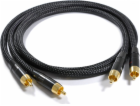 Melodika RCA (CINCH) X2 - RCA (CINCH) X2 4M Černý kabel