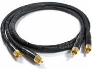 Melodika RCA (CINCH) X2 - RCA (CINCH) X2 4M Černý kabel