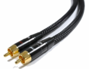 Melodika RCA (CINCH) X2 - RCA (CINCH) X2 0,75 m Černý kabel