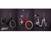 The-sliders Metro White gustowny i komfortowy, składany rower, hulajnoga 2w1