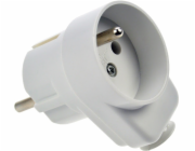 Instalační vidlice WT16U/G, průchozí, bílá