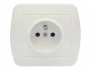 Jedna zásuvka Kontakt-Simon Chord s uzemněním bílé