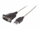 Kabel USB Manhattan USB-A - RS-232 0.45 m Przezroczysty (...