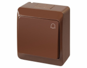 Elektro-Plast Hermes povrchově montovaný konektor hnědý