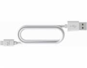 Apple MicroUSB 20cm kabel (Fits Sancta 4) 20 cm bílý
