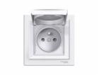 Schneider Electric Asfora IP44 zásuvka pro bílý rám