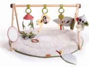 Drobná milostná rohož pro Bobasu s dřevěným stojanem