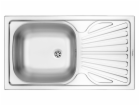 Deante Techno 1-Chamber Sink s odtokem 76x43cm ocelové po...
