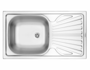 Deante Techno 1-Chamber Sink s odtokem 76x43cm ocelové povlečení + příslušenství (UMMI 3110)