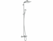 Zestaw prysznicowy Hansgrohe Crometta E z deszczownicą z baterią termostatyczną chrom (27298000)