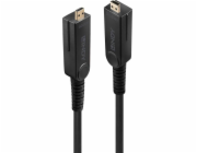 Kabel Lindy Lindy 38321 Hybridní HDMI 2.0 18G Optický optický optický kabel s vyměnitelným/odpojeným zástrčkou HDMI a DVI - 20m