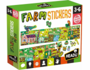 Puzzle farma z naklejkami HEADU