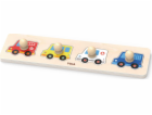 Dřevěné puzzle s úchyty pro nejmenší Viga Auta