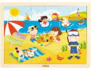 Dětské dřevěné puzzle Viga Léto