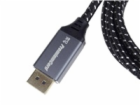PremiumCord DisplayPort 1.4 přípojný kabel, kovové a zlac...