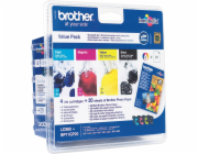 Cartridge Borther LC-980 sada inkoustů - černá, červená, žlutá, modrá