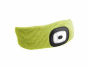SIXTOLČelenka s čelovkou 180lm, nabíjecí, USB, uni velikost, bavlna/PE, fluorescentní žlutá SIXTOL