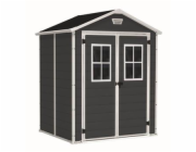Zahradní domek Keter MANOR 6 x 5 DD tmavě šedý, s podlahou
