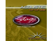 Stagg AC-12ST-BR, sada strun pro 12-ti strunnou kytaru, extra-light
