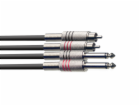 Stagg STC060PCM, kabel dvojitý, 2x JACK/2x RCA, 0,6m
