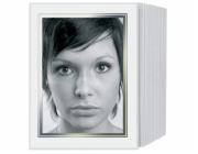 1x125 Daiber Nekonecna pasparta 13x18 bila/stribrny okraj