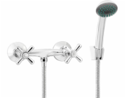 Deante netopýr sprcha baterie. Symmetrio Spray Chrome se sprejovou sadou