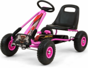 Dětská šlapací motokára Go-kart Milly Mally Thor růžová
