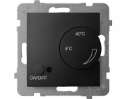 Ospel Aria Teplota Controller s režijním senzorem Black Metallic RTP-1UN/M/33