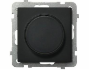 Ospel Universal Dimmer pro žárovku, halogenový a LED zatížení, černý kovový