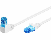 Goobay Goobay Patchcord U/UTP Cat. 6a příspěvky / úhel 90 bílá 5m