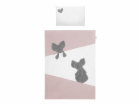6-dílné ložní povlečení Belisima Mouse 90/120 růžové