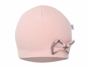 Kojenecká čepička s šátkem na krk New Baby Missy růžová
